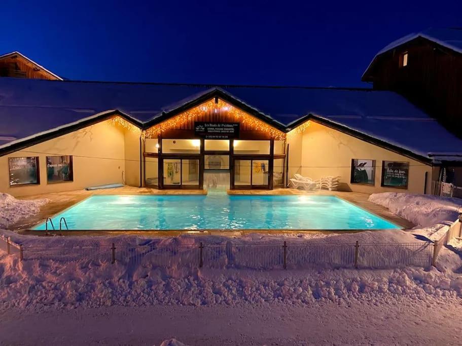 T2 + Coin Montagne - Wifi/Piscine - Les Orres 1800 Exterior foto